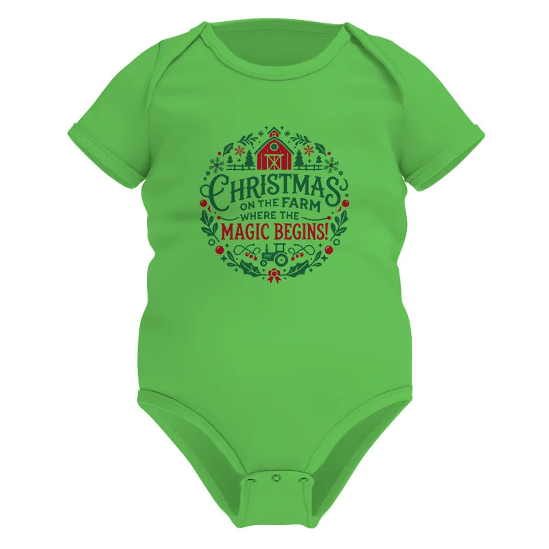 Christmas on the Farm Where the Magic Begins! 2 - Infant Fine Jersey Bodysuit