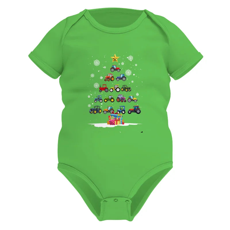 Christmas Tractor Tree - Infant Fine Jersey Bodysuit