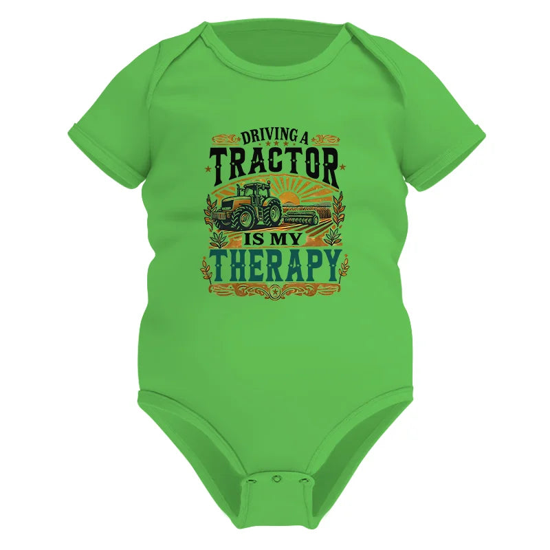 Driving A Tractor Is My Therapy - Infant Fine Jersey Bodysuit