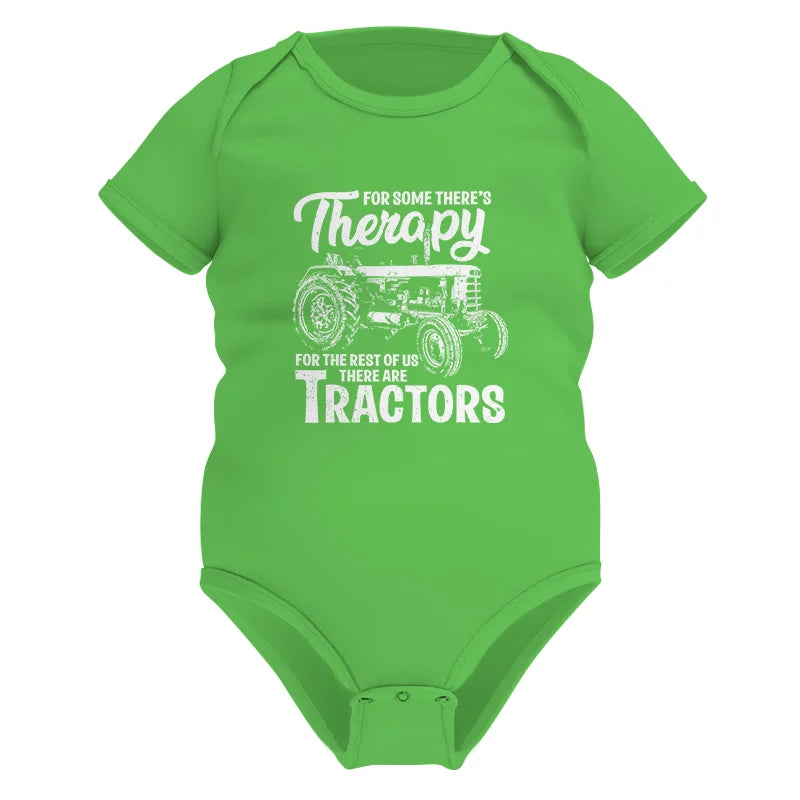 Funny Farmer Therapy Vintage Tractor Lover - Infant Fine Jersey Bodysuit