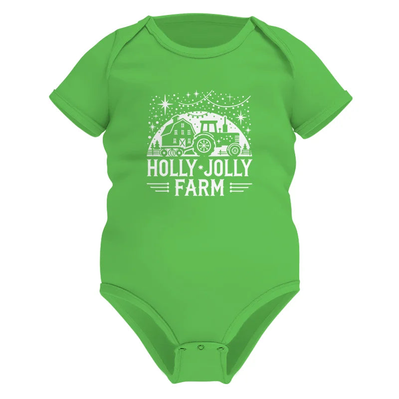 Image of Holly Jolly Farm 2 - Infant Fine Jersey Bodysuit