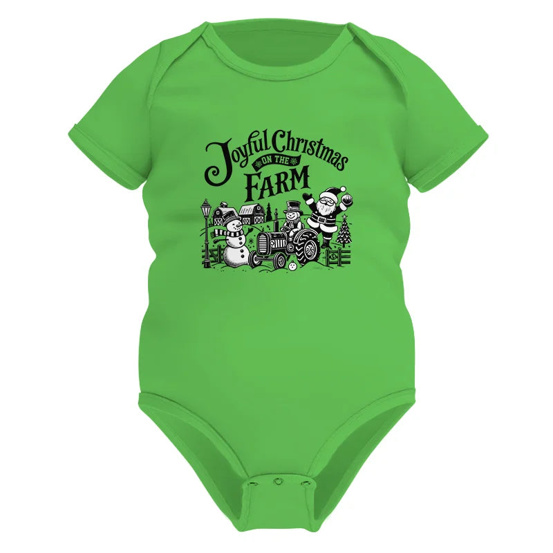 Image of Joyful Christmas On The Farm 1 - Infant Fine Jersey Bodysuit