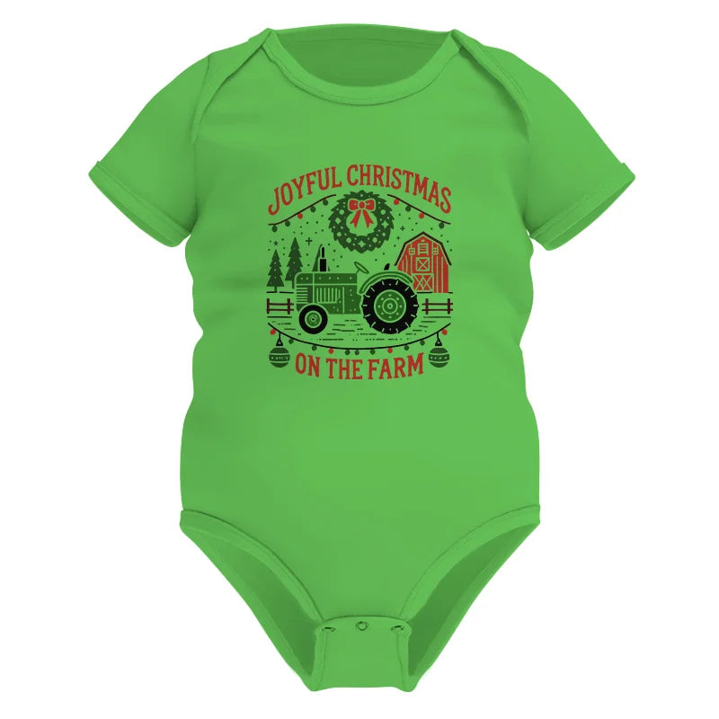 Image of Joyful Christmas On The Farm 3 - Infant Fine Jersey Bodysuit