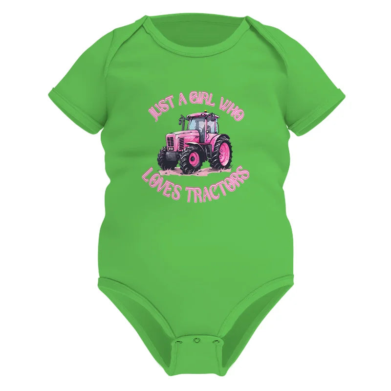 Image of Just A Girl Who Loves Tractors 1 - Infant Fine Jersey Bodysuit