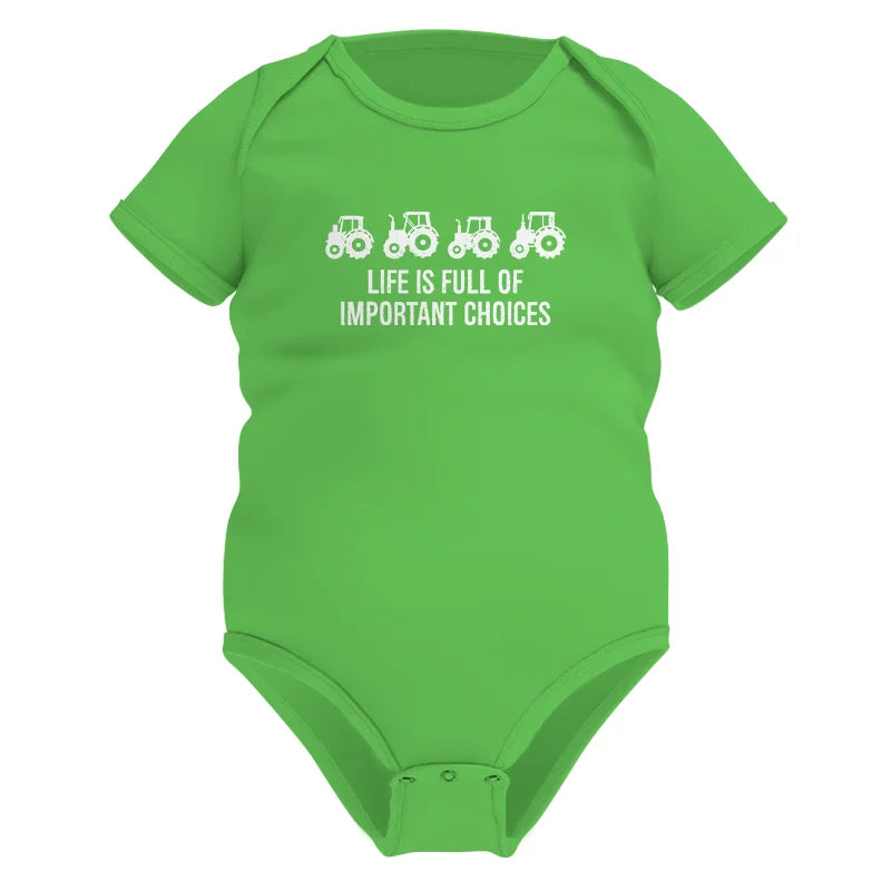 Image of Life Is Full Of Important Choices 18 - Infant Fine Jersey Bodysuit