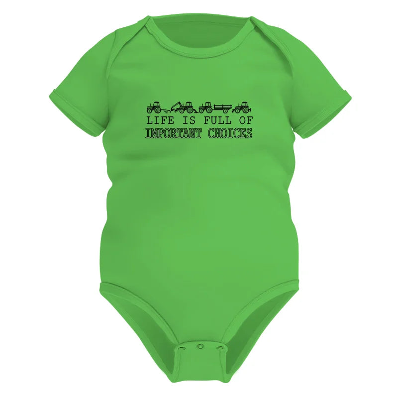 Image of Life Is Full Of Important Choices 8 - Infant Fine Jersey Bodysuit