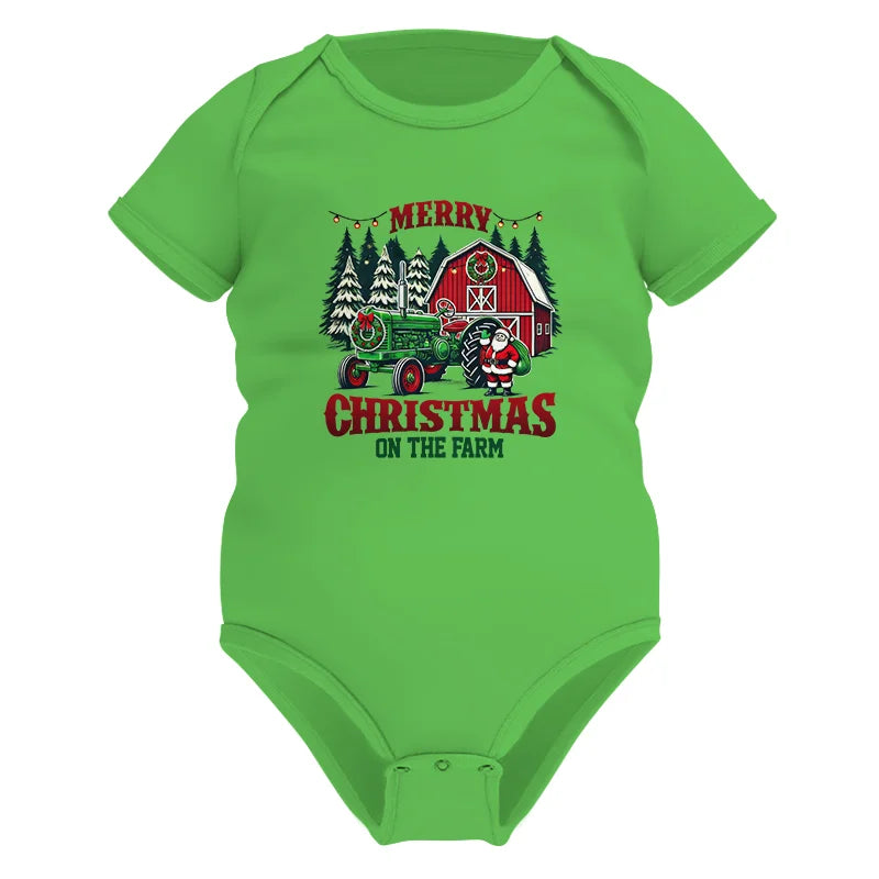 Merry Christmas On The Farm 3 - Infant Fine Jersey Bodysuit