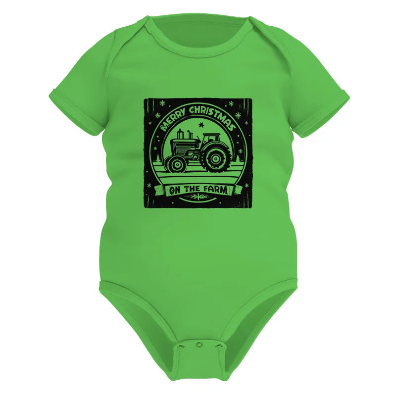 Merry Chritmas On The Farm 5 - Infant Fine Jersey Bodysuit