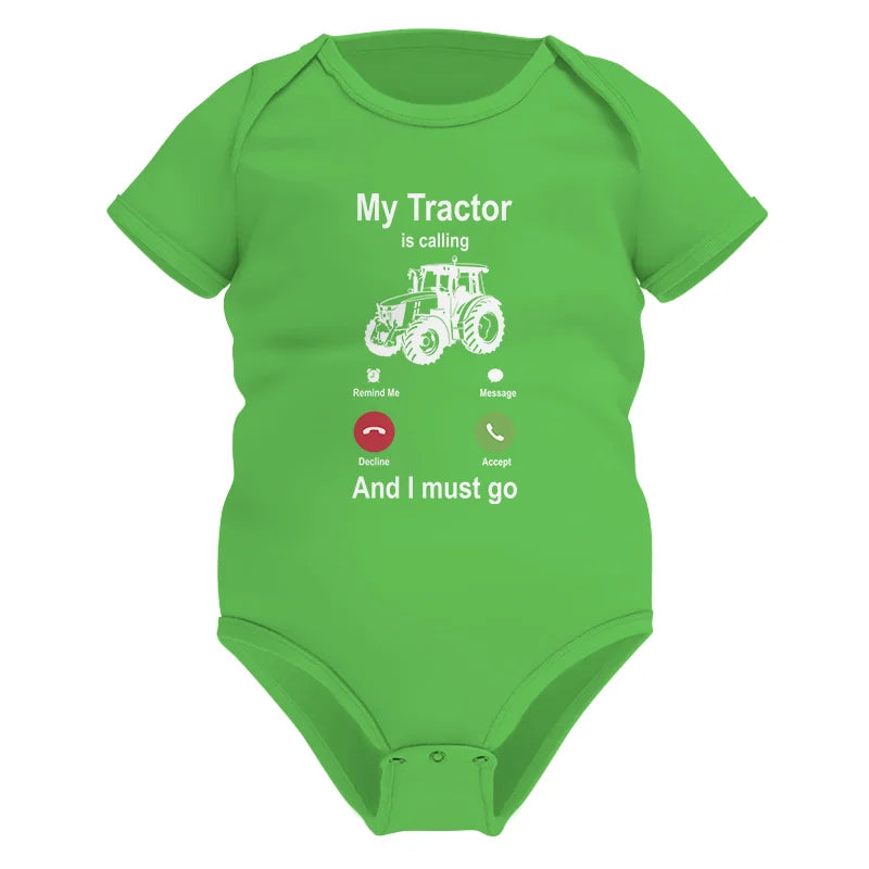 Image of My Tractor Is Calling - Infant Fine Jersey Bodysuit