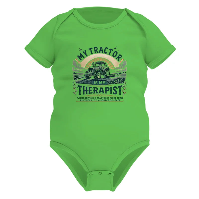 Image of My Tractor Is My Therapist - Infant Fine Jersey Bodysuit