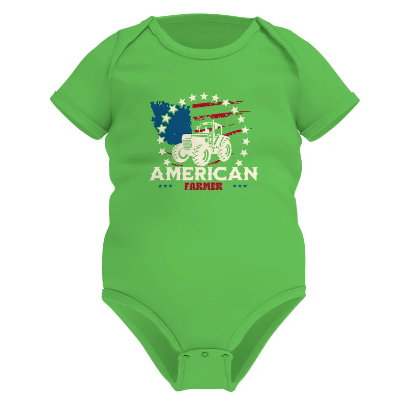 Proud To Be An American Farmer Citizen Veteran - Infant Fine Jersey Bodysuit