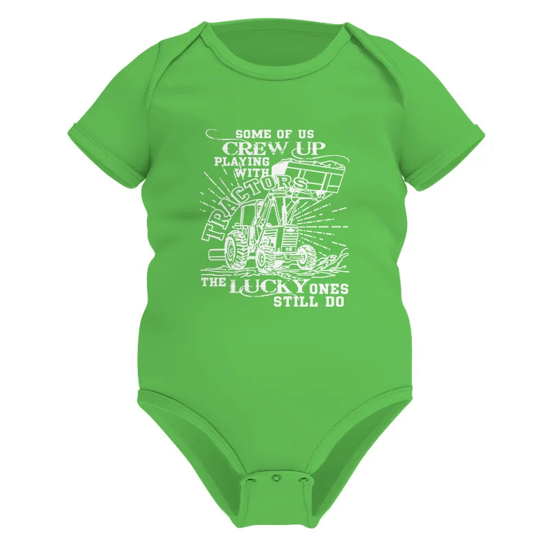 Some Of Us Grew Up Playing With Tractors 1 - Infant Fine Jersey Bodysuit