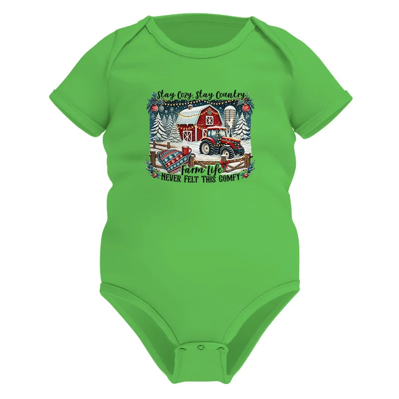 Stay Cozy_Stay Country_Farm Life Never Felt This Comfy 3 - Infant Fine Jersey Bodysuit