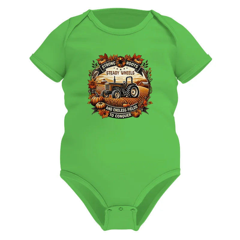 Thanksgiving Farmer Endless Fields To Conquer 1 - Infant Fine Jersey Bodysuit