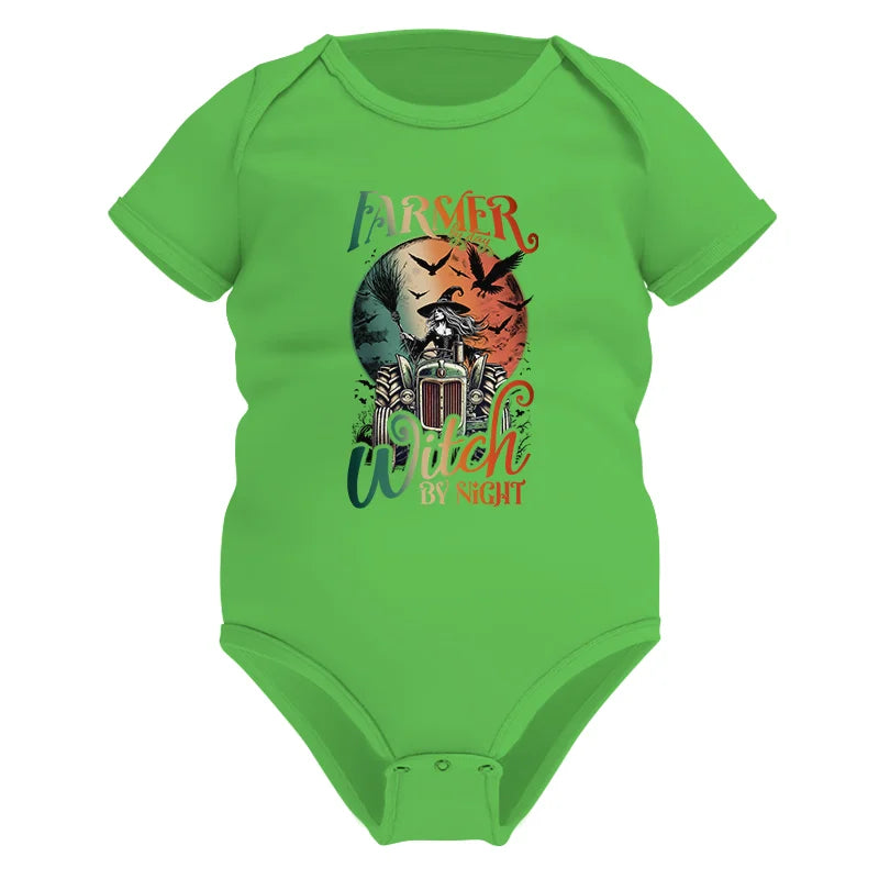 Tractor Halloween Farmer By Day Witch By Night - Infant Fine Jersey Bodysuit