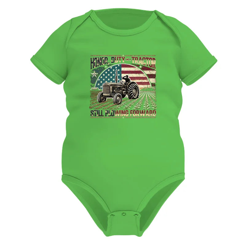 Veteran Farmer Honor Duty And A Tractor 1 - Infant Fine Jersey Bodysuit