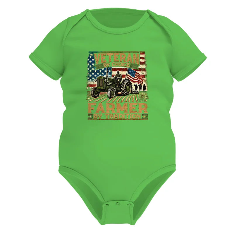 Veteran Farmer Veteran By Choice_Farmer By Tradition - Infant Fine Jersey Bodysuit