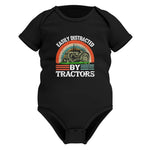 Easily Distracted By Tractors - Infant Fine Jersey Bodysuit