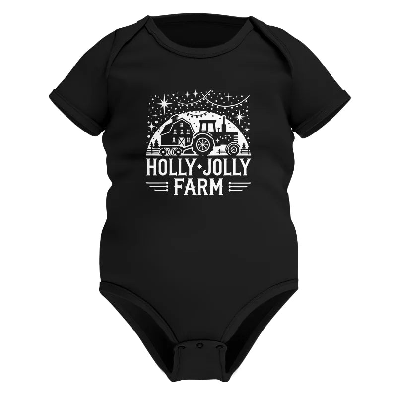 Image of Holly Jolly Farm 2 - Infant Fine Jersey Bodysuit