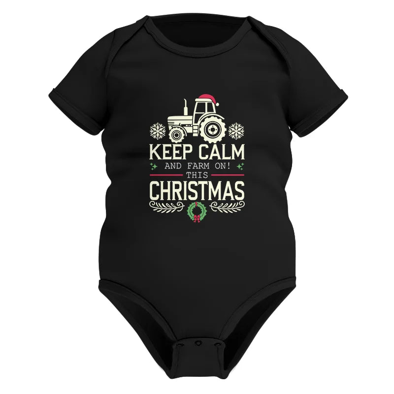 Keep Calm And Farm On! This Christmas - Infant Fine Jersey Bodysuit