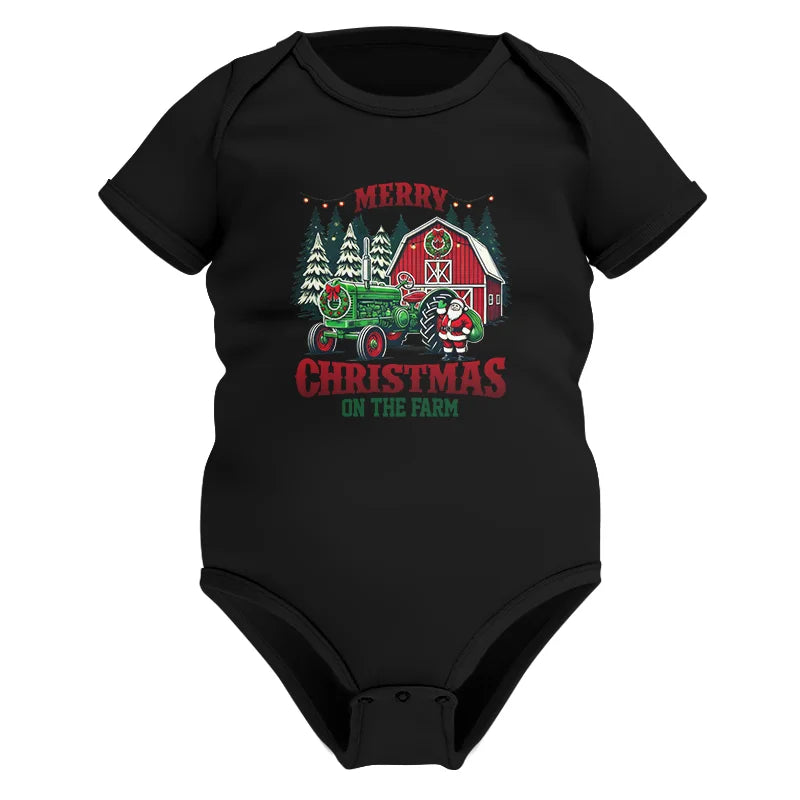 Image of Merry Christmas On The Farm 3 - Infant Fine Jersey Bodysuit