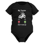 My Tractor Is Calling - Infant Fine Jersey Bodysuit