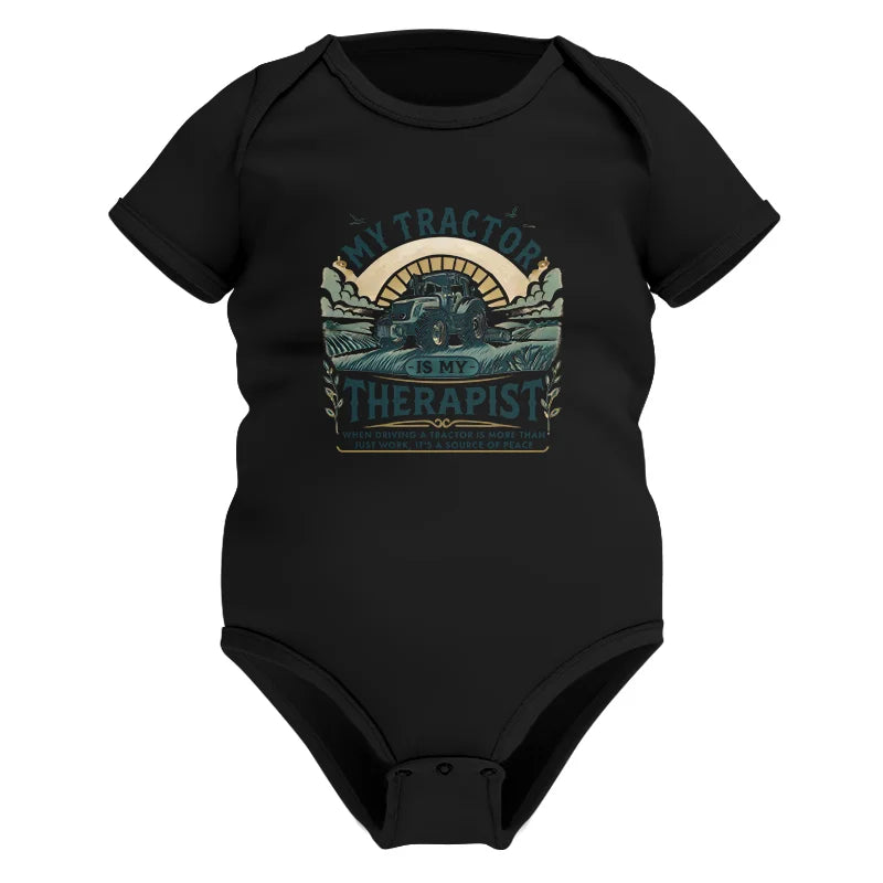 Image of My Tractor Is My Therapist - Infant Fine Jersey Bodysuit