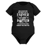 Nice Farmer Funny Tractor Rancher Farming - Infant Fine Jersey Bodysuit