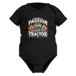 Powered By Passion Driven By My Tractor 1 - Infant Fine Jersey Bodysuit