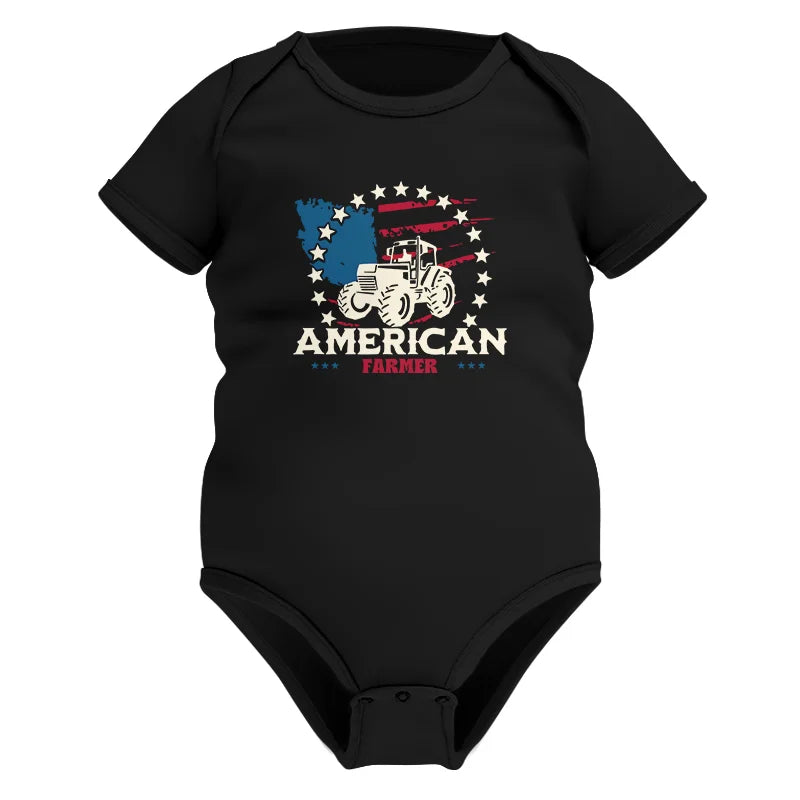 Proud To Be An American Farmer Citizen Veteran - Infant Fine Jersey Bodysuit