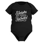 Sleighs Are Overrated_Real Farmers Ride Tractors! - Infant Fine Jersey Bodysuit