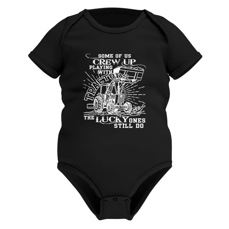 Some Of Us Grew Up Playing With Tractors 1 - Infant Fine Jersey Bodysuit