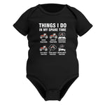 Things I Do In My Spare Time - Infant Fine Jersey Bodysuit