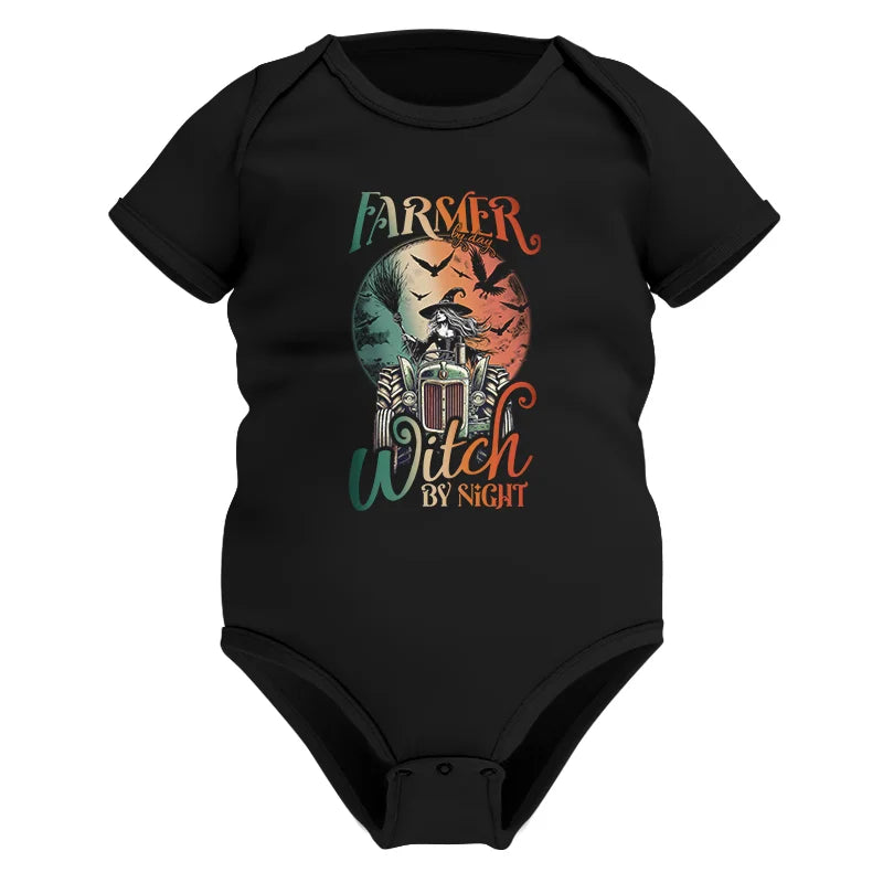 Tractor Halloween Farmer By Day Witch By Night - Infant Fine Jersey Bodysuit