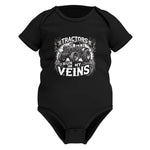 Tractors Run In My Veins - Infant Fine Jersey Bodysuit