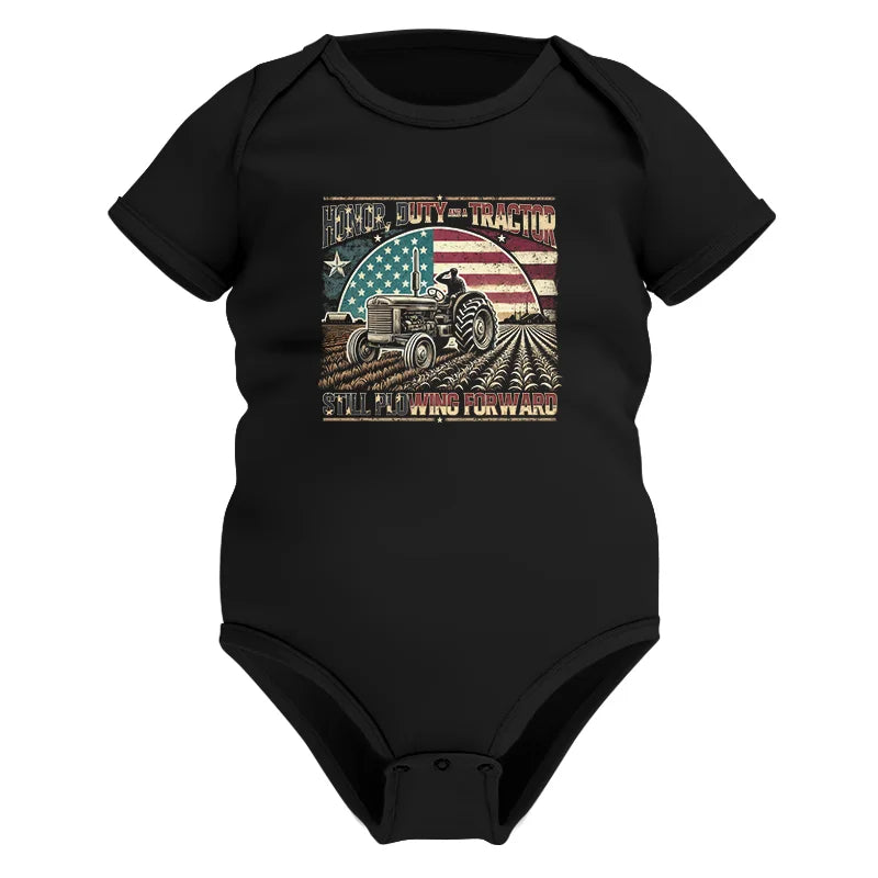 Veteran Farmer Honor Duty And A Tractor 1 - Infant Fine Jersey Bodysuit