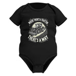 Where There's A Tractor There's A Way 1 - Infant Fine Jersey Bodysuit