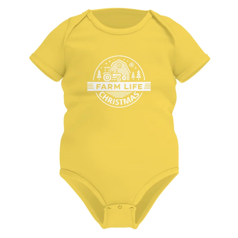 Farm Life Christmas 1 - Infant Fine Jersey Bodysuit