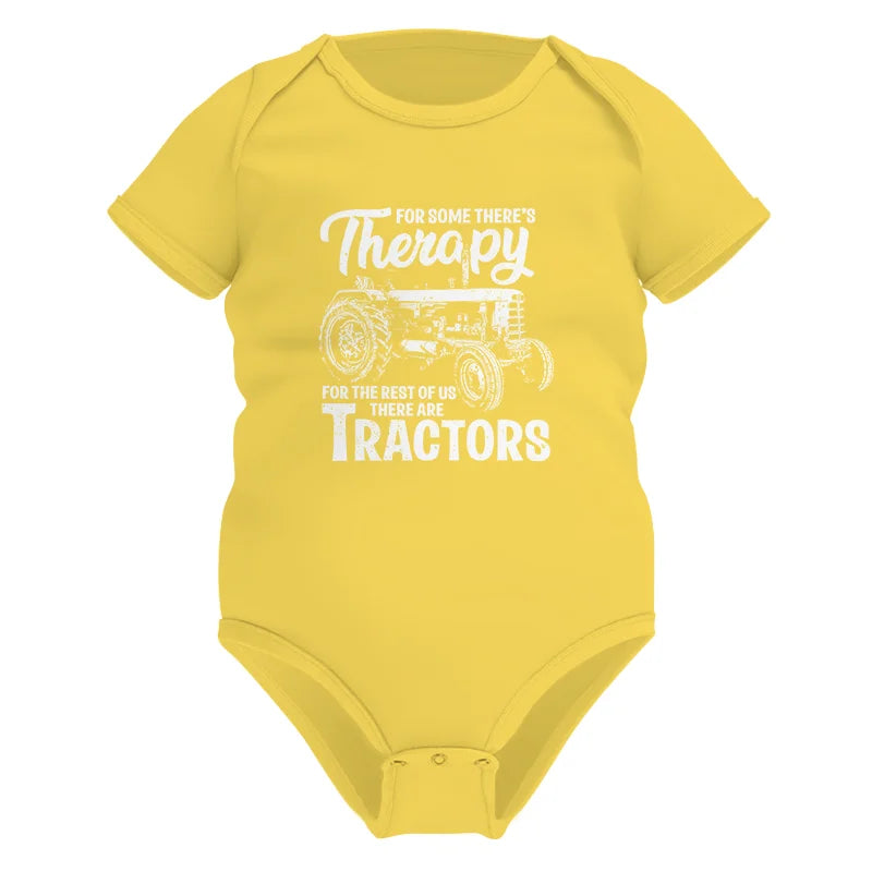 Funny Farmer Therapy Vintage Tractor Lover - Infant Fine Jersey Bodysuit