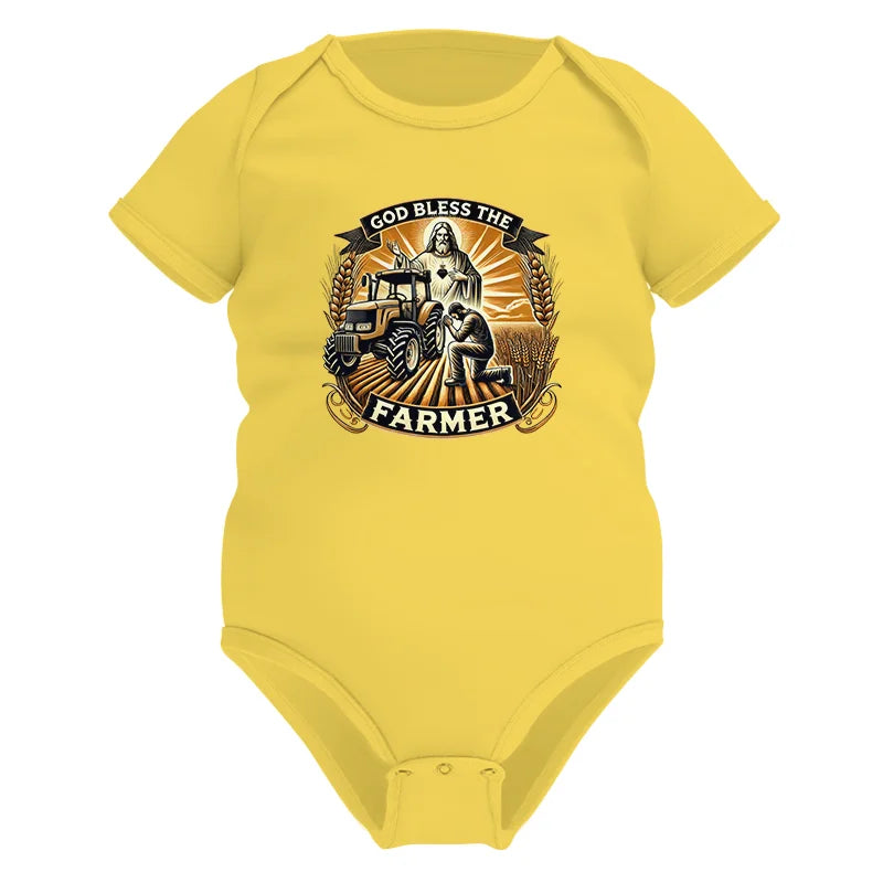 Image of God Bless The Farmer 2 - Infant Fine Jersey Bodysuit