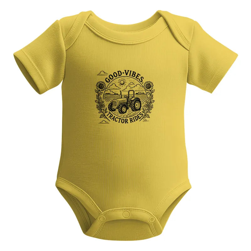 Good Vibes Tractor Rides - Infant Fine Jersey Bodysuit