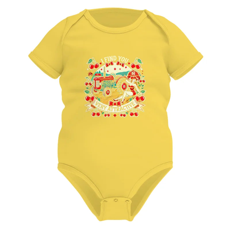 I Find You Very Attractive Red Cherry - Infant Fine Jersey Bodysuit