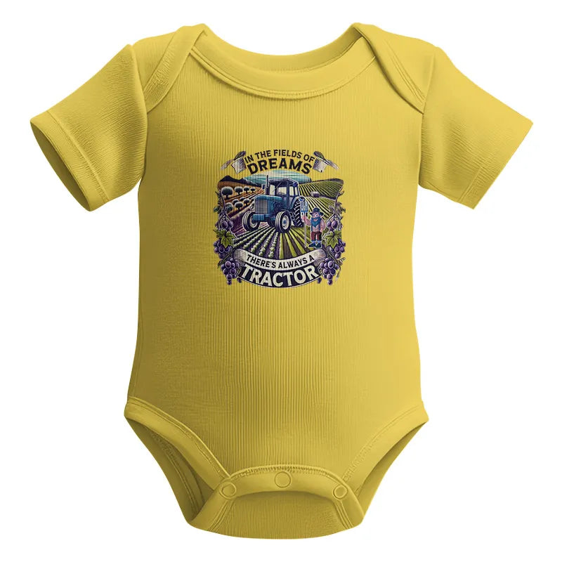 In The Fields Of Dreams There's Always A Tractor 1 - Infant Fine Jersey Bodysuit