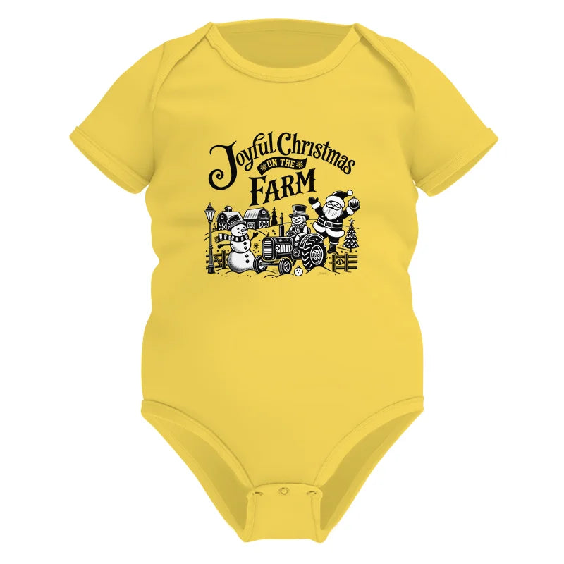 Image of Joyful Christmas On The Farm 1 - Infant Fine Jersey Bodysuit