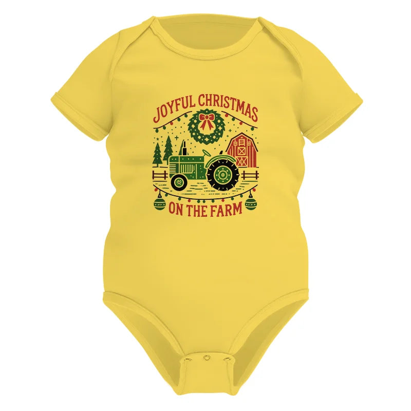 Image of Joyful Christmas On The Farm 3 - Infant Fine Jersey Bodysuit