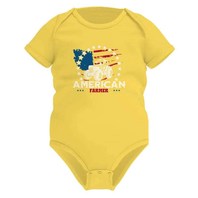 Image of Proud To Be An American Farmer Citizen Veteran - Infant Fine Jersey Bodysuit