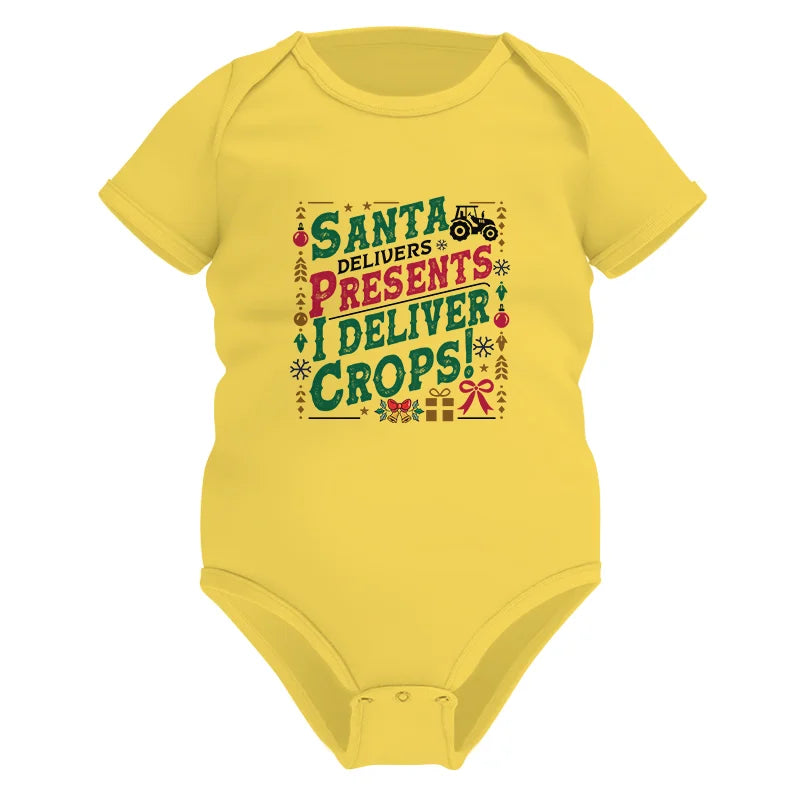 Santa Deliver Present I Deliver Crops! - Infant Fine Jersey Bodysuit