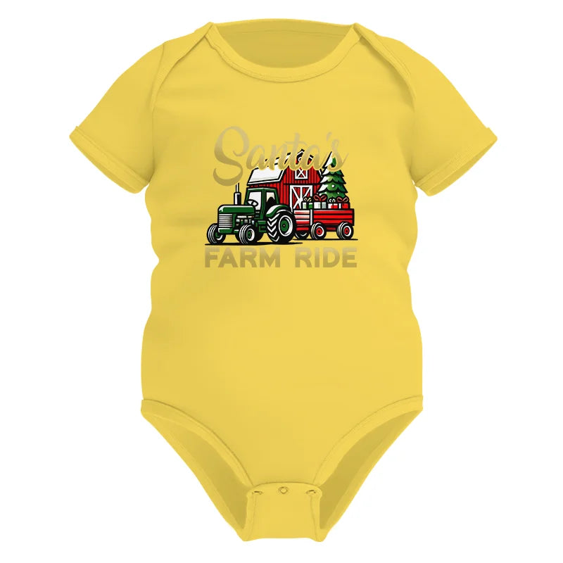 Image of Santa's Farm Ride 2 - Infant Fine Jersey Bodysuit