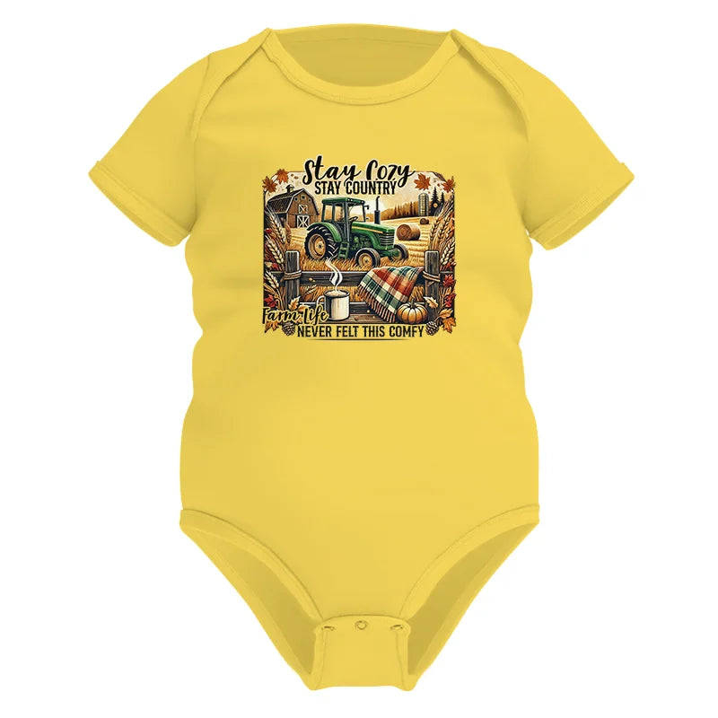 Stay Cozy_Stay Country_Farm Life Never Felt This Comfy 2 - Infant Fine Jersey Bodysuit