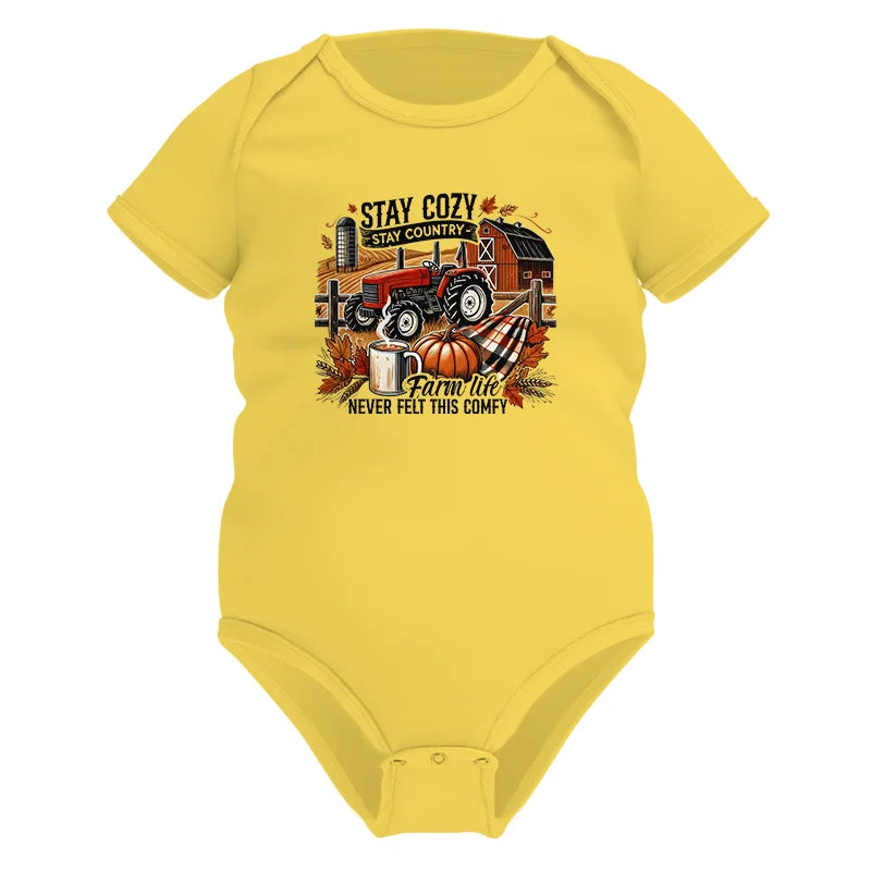 Image of Stay Cozy_Stay Country_Farm Life Never Felt This Comfy - Infant Fine Jersey Bodysuit